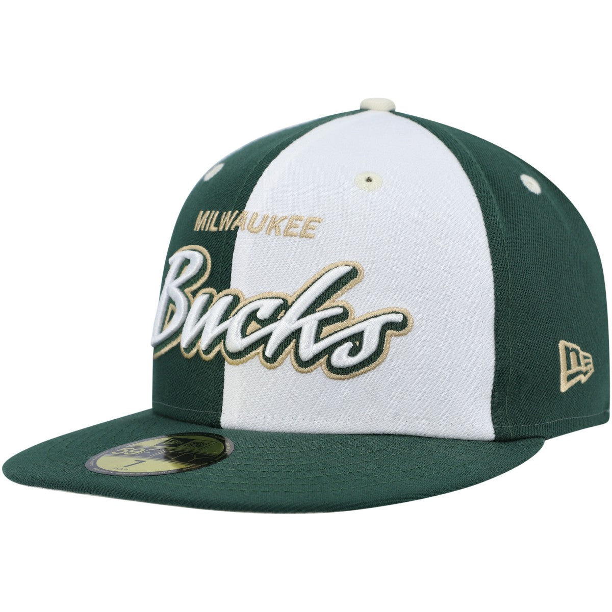 New Era -  Script Pinwheel 59FIFTY Fitted Hat - Hunter Green/White