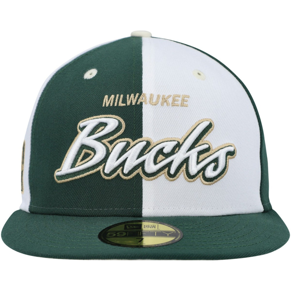 New Era -  Script Pinwheel 59FIFTY Fitted Hat - Hunter Green/White