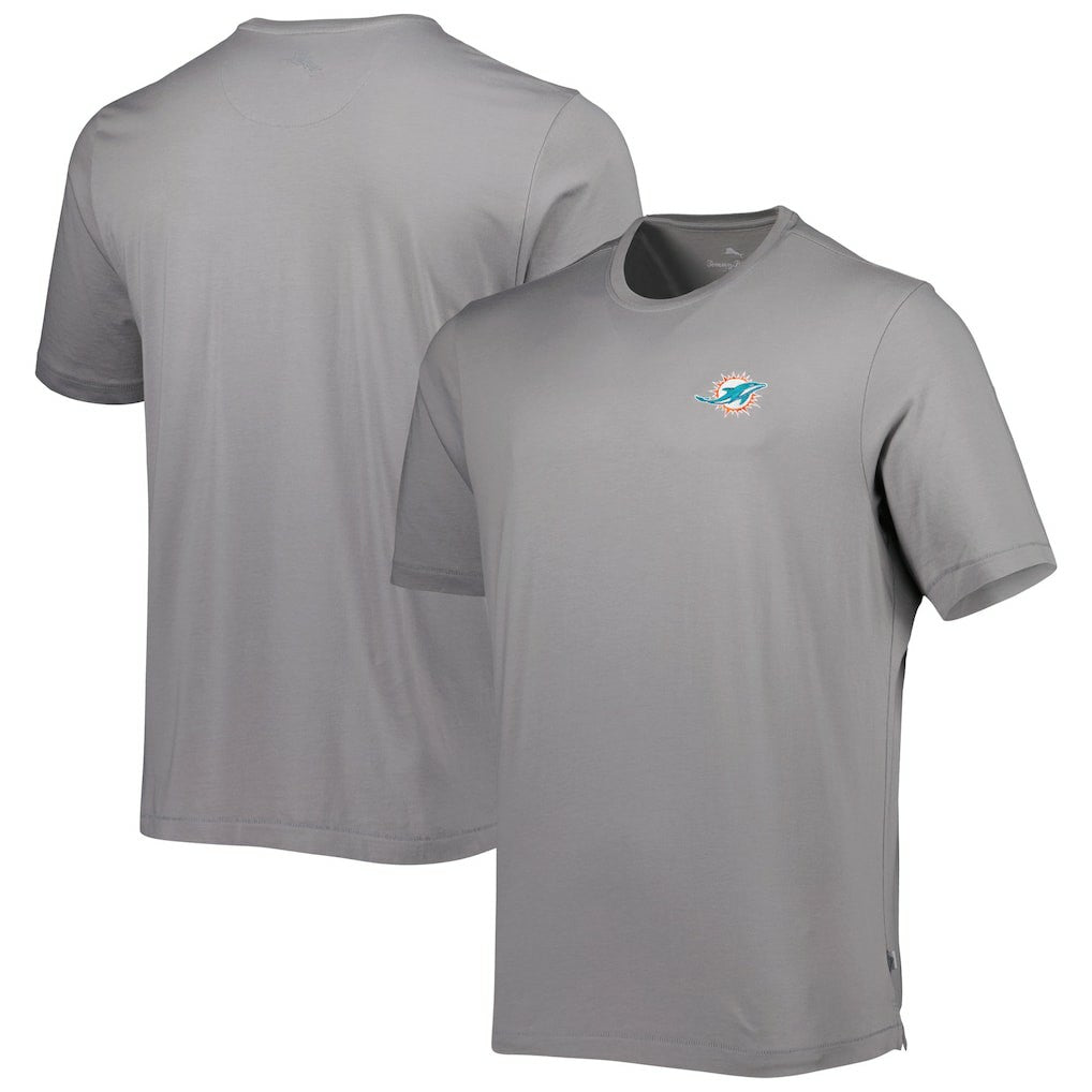 Miami Dolphins Bali Skyline T-Shirt Gray - Tommy Bahama
