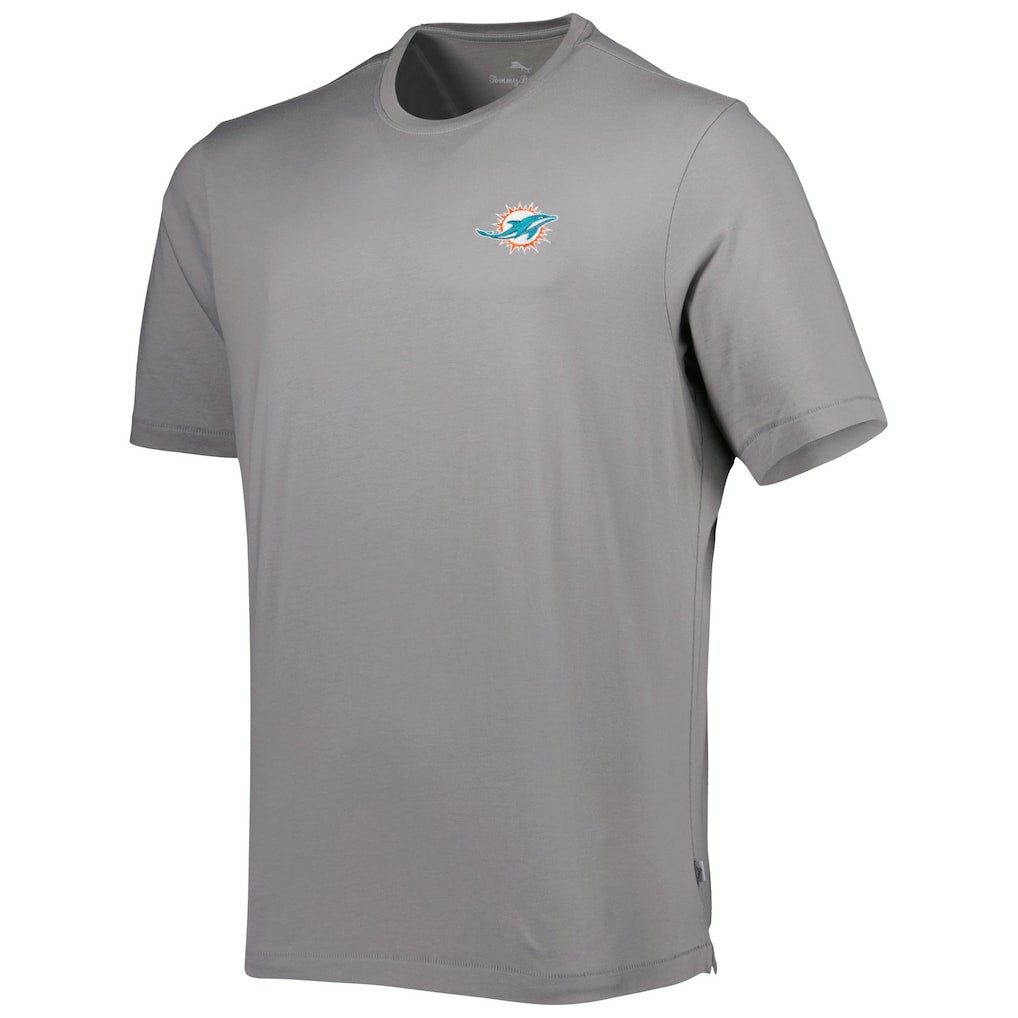 Miami Dolphins Bali Skyline T-Shirt Gray - Tommy Bahama