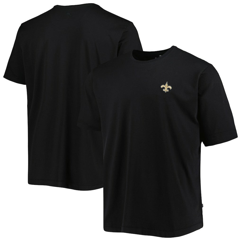 New Orleans Saints Bali Skyline T-Shirt Black - Tommy Bahama