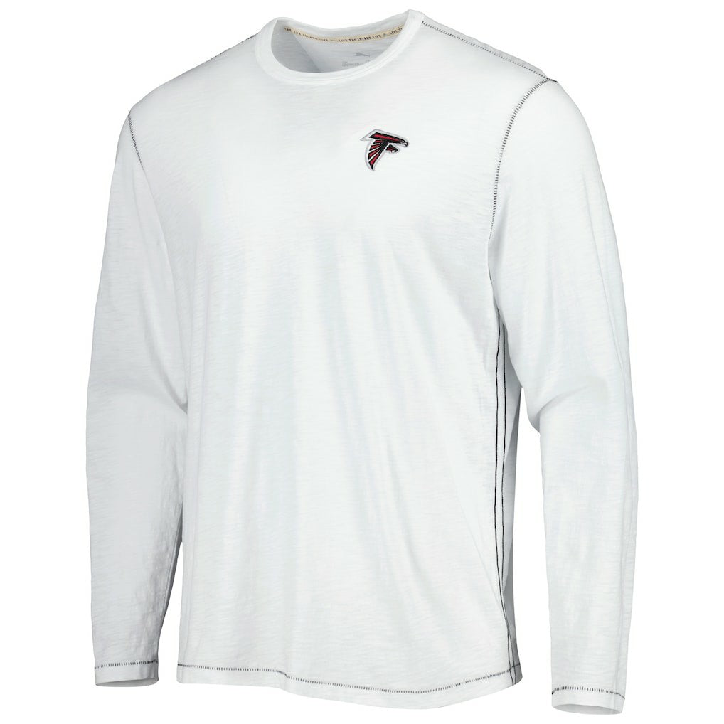 Atlanta Falcons Laces Out Billboard Long Sleeve T-Shirt White - Tommy Bahama