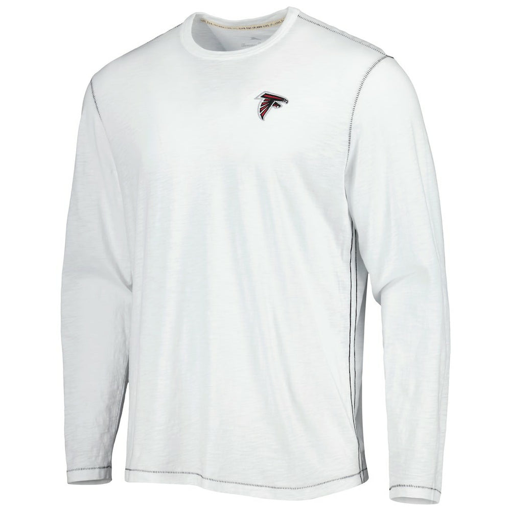Atlanta Falcons Laces Out Billboard Long Sleeve T-Shirt White - Tommy Bahama