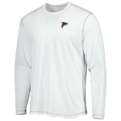 Atlanta Falcons Laces Out Billboard Long Sleeve T-Shirt White - Tommy Bahama