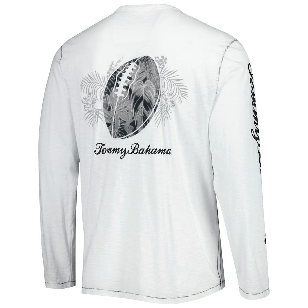 Atlanta Falcons Laces Out Billboard Long Sleeve T-Shirt White - Tommy Bahama