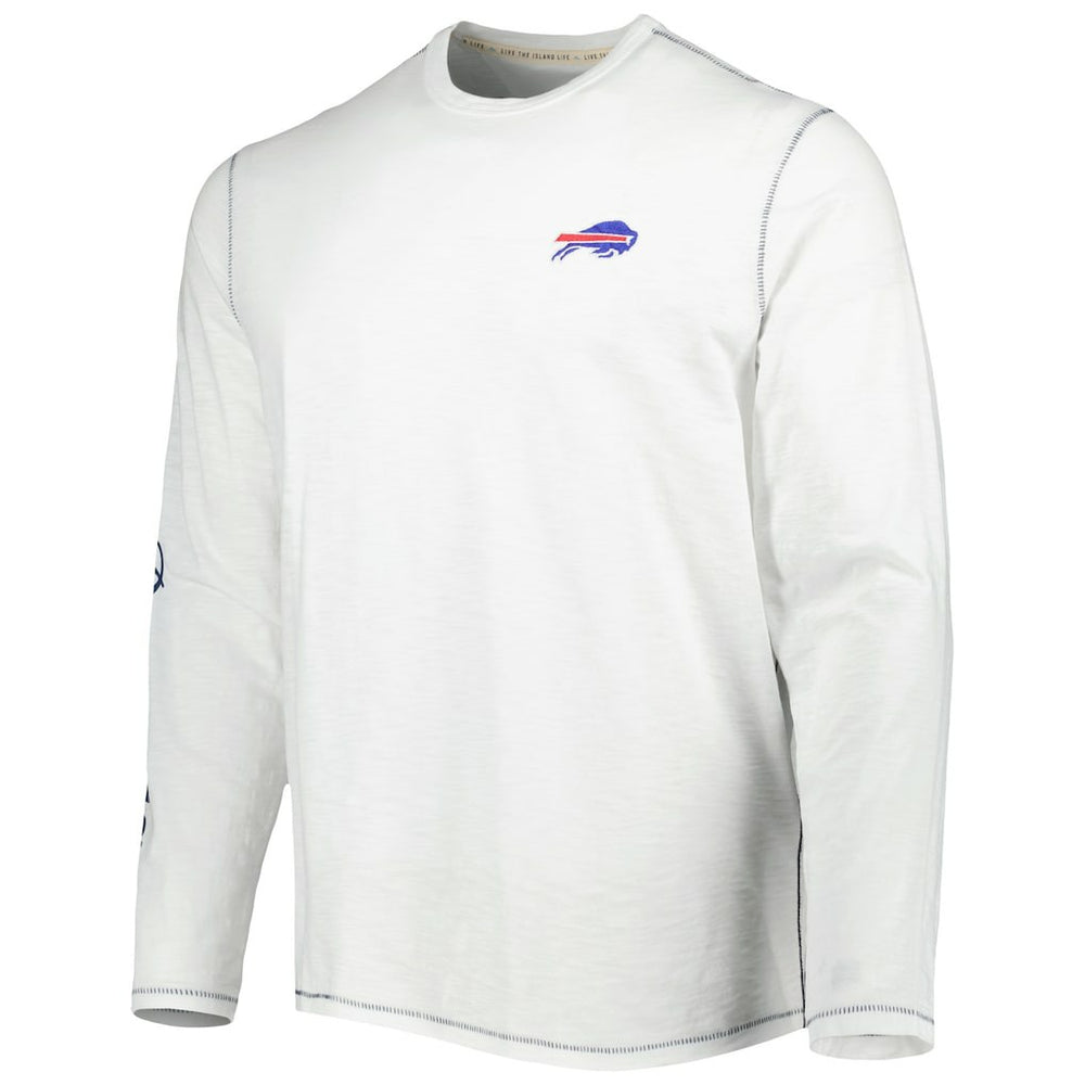 Buffalo Bills Laces Out Billboard Long Sleeve T-Shirt White - Tommy Bahama