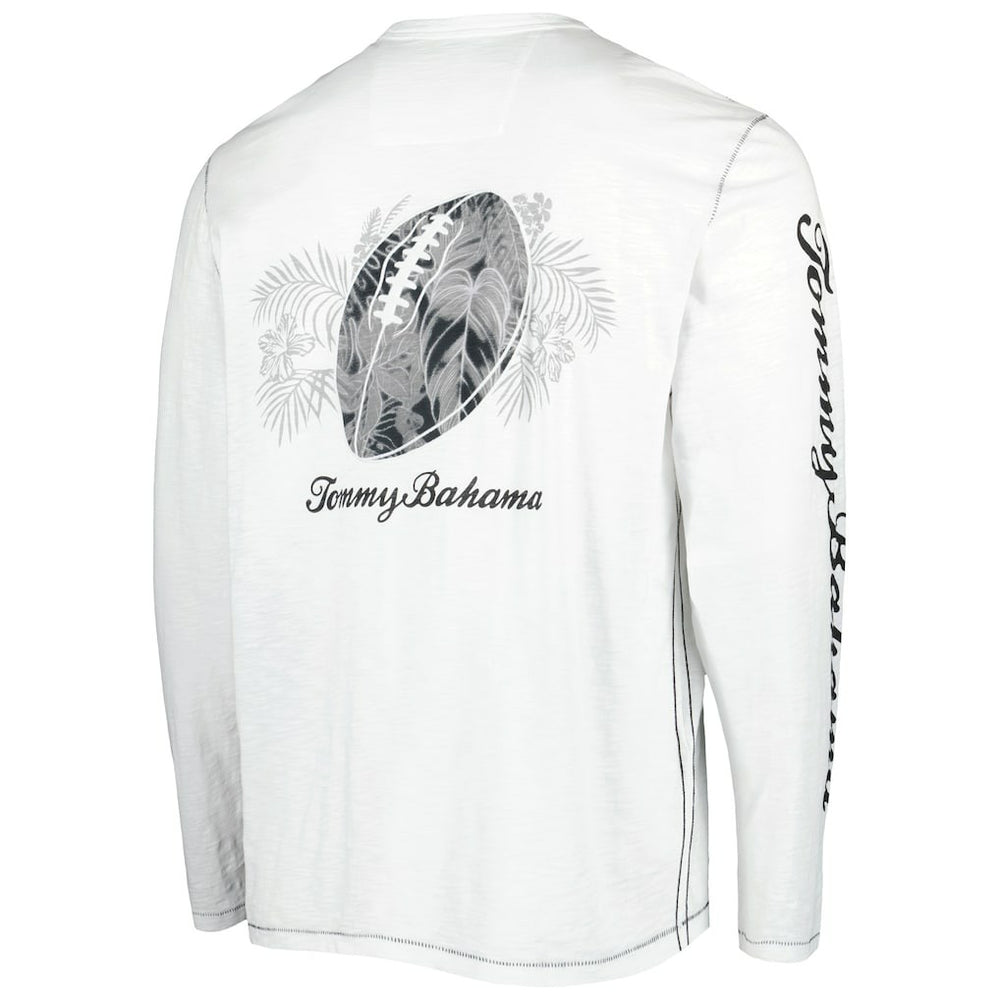 Cleveland Browns Laces Out Billboard Long Sleeve T-Shirt White - Tommy Bahama