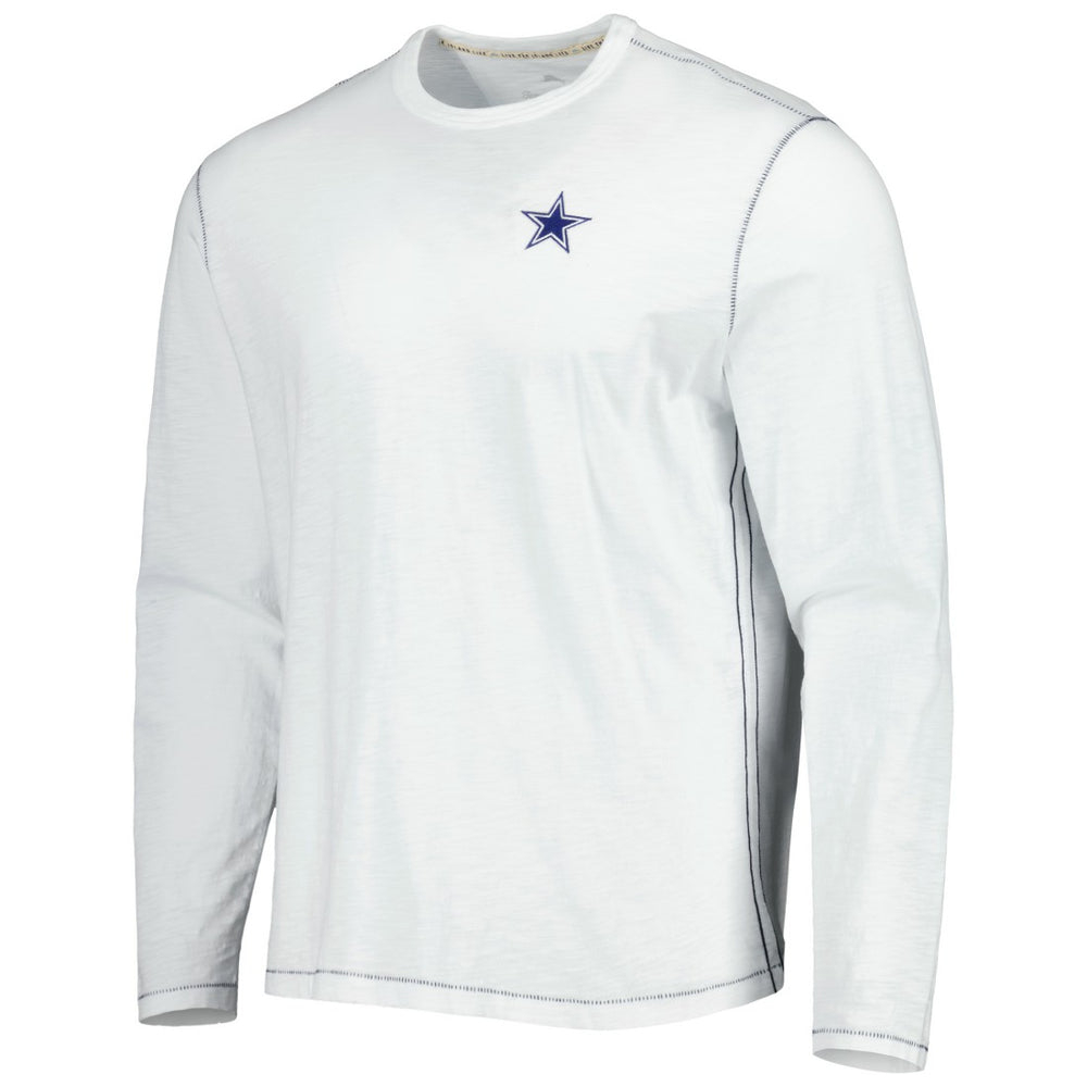Dallas Cowboys Laces Out Billboard Long Sleeve T-Shirt White - Tommy Bahama