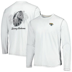 Jacksonville Jaguars Laces Out Billboard Long Sleeve T-Shirt White - Tommy Bahama
