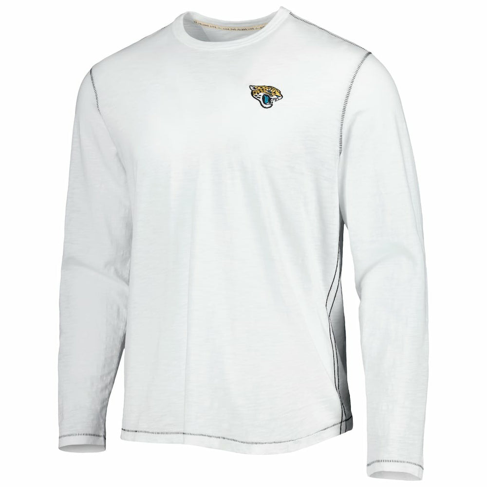 Jacksonville Jaguars Laces Out Billboard Long Sleeve T-Shirt White - Tommy Bahama