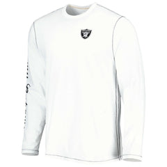 Las Vegas Raiders Laces Out Billboard Long Sleeve T-Shirt White - Tommy Bahama