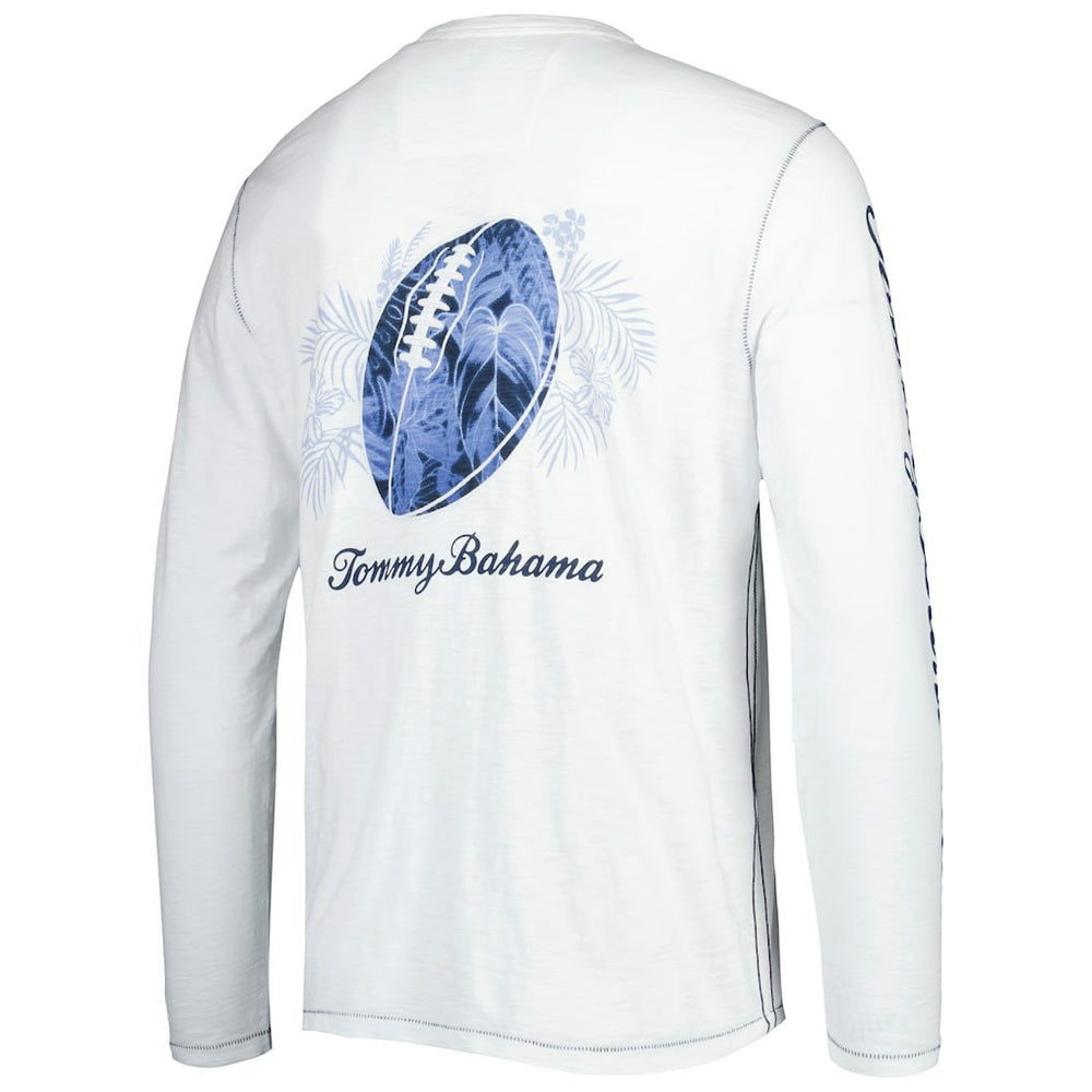 New England Patriots Laces Out Billboard Long Sleeve T-Shirt White - Tommy Bahama