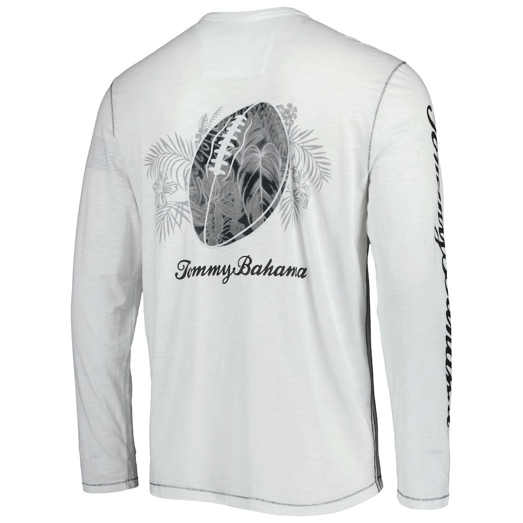 New Orleans Saints Laces Out Billboard Long Sleeve T-Shirt White - Tommy Bahama