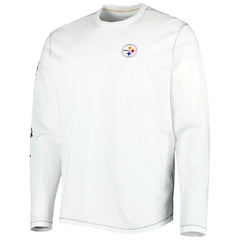 Pittsburgh Steelers Laces Out Billboard Long Sleeve T-Shirt White - Tommy Bahama
