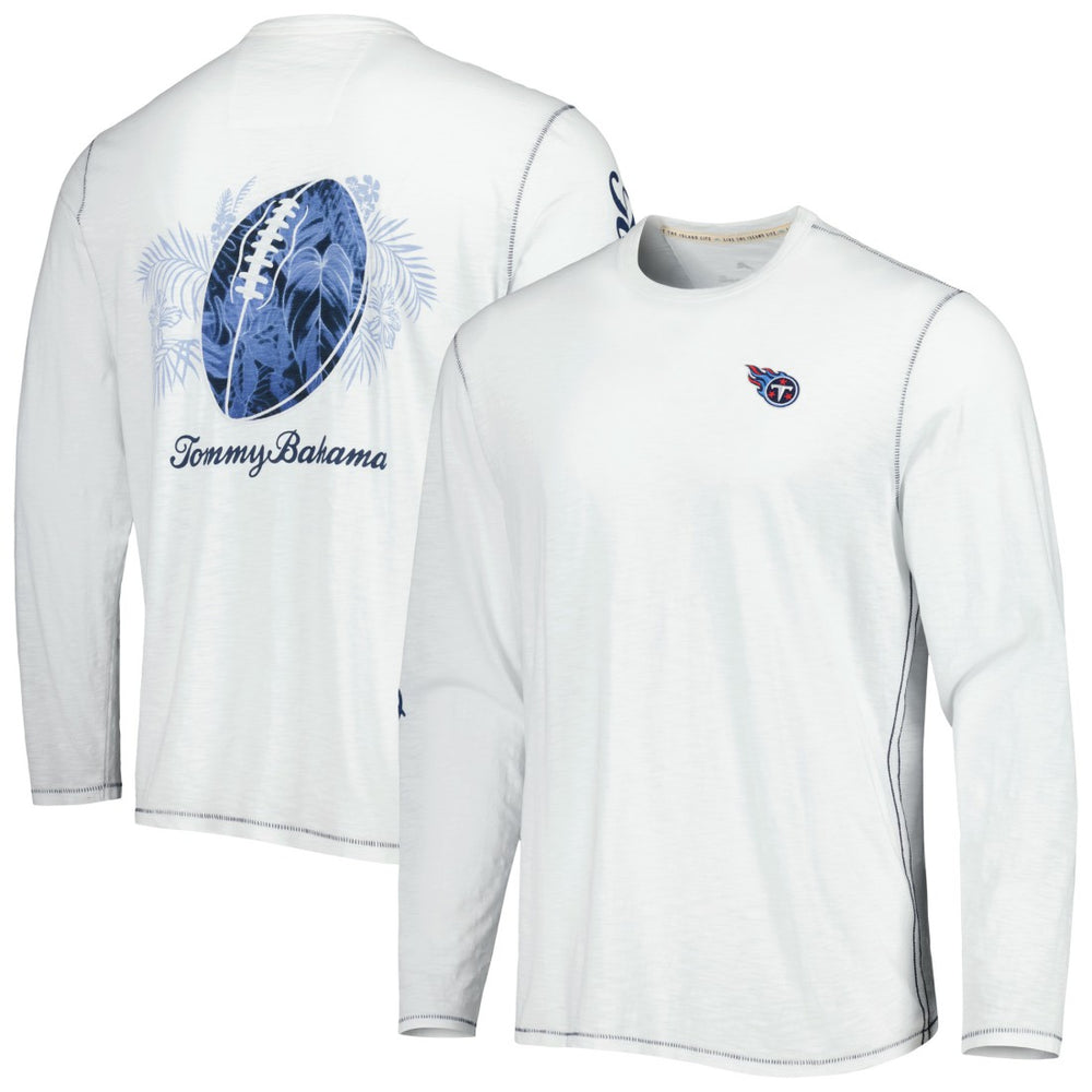 Tennessee Titans Laces Out Billboard Long Sleeve T-Shirt White - Tommy Bahama