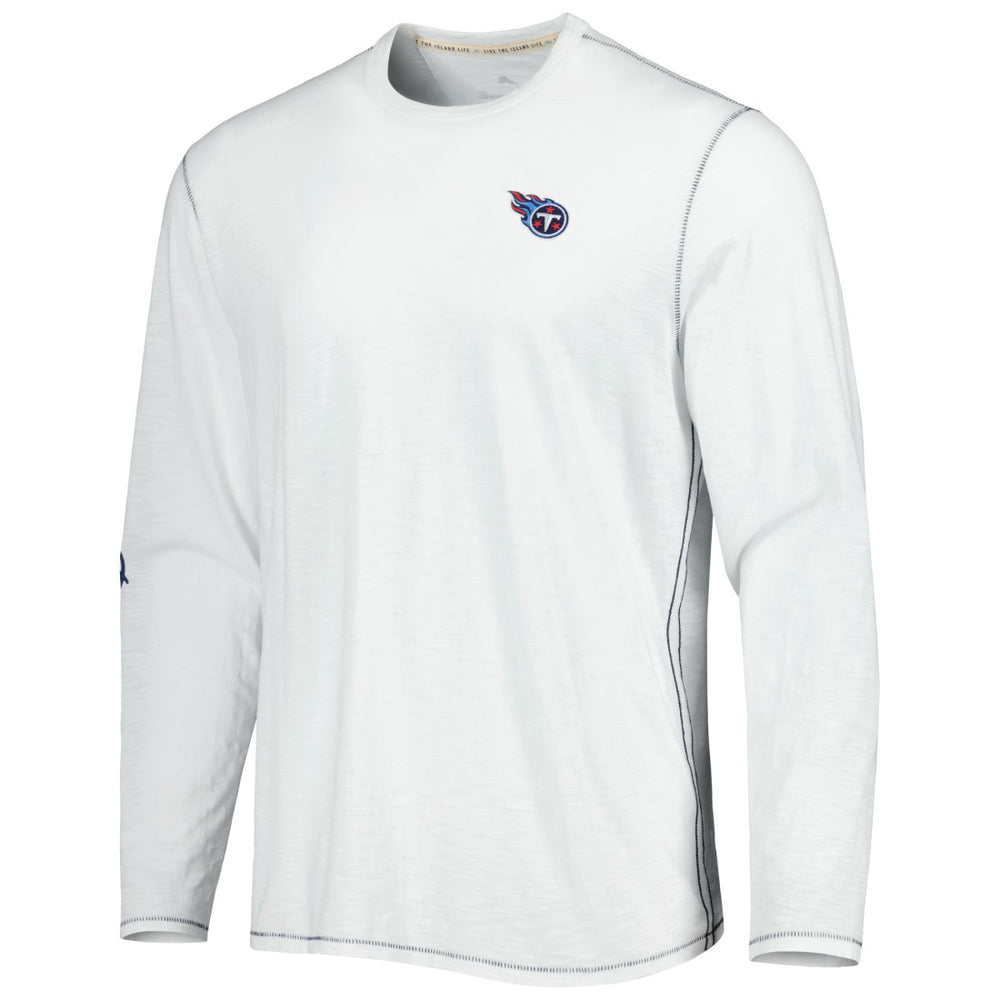 Tennessee Titans Laces Out Billboard Long Sleeve T-Shirt White - Tommy Bahama