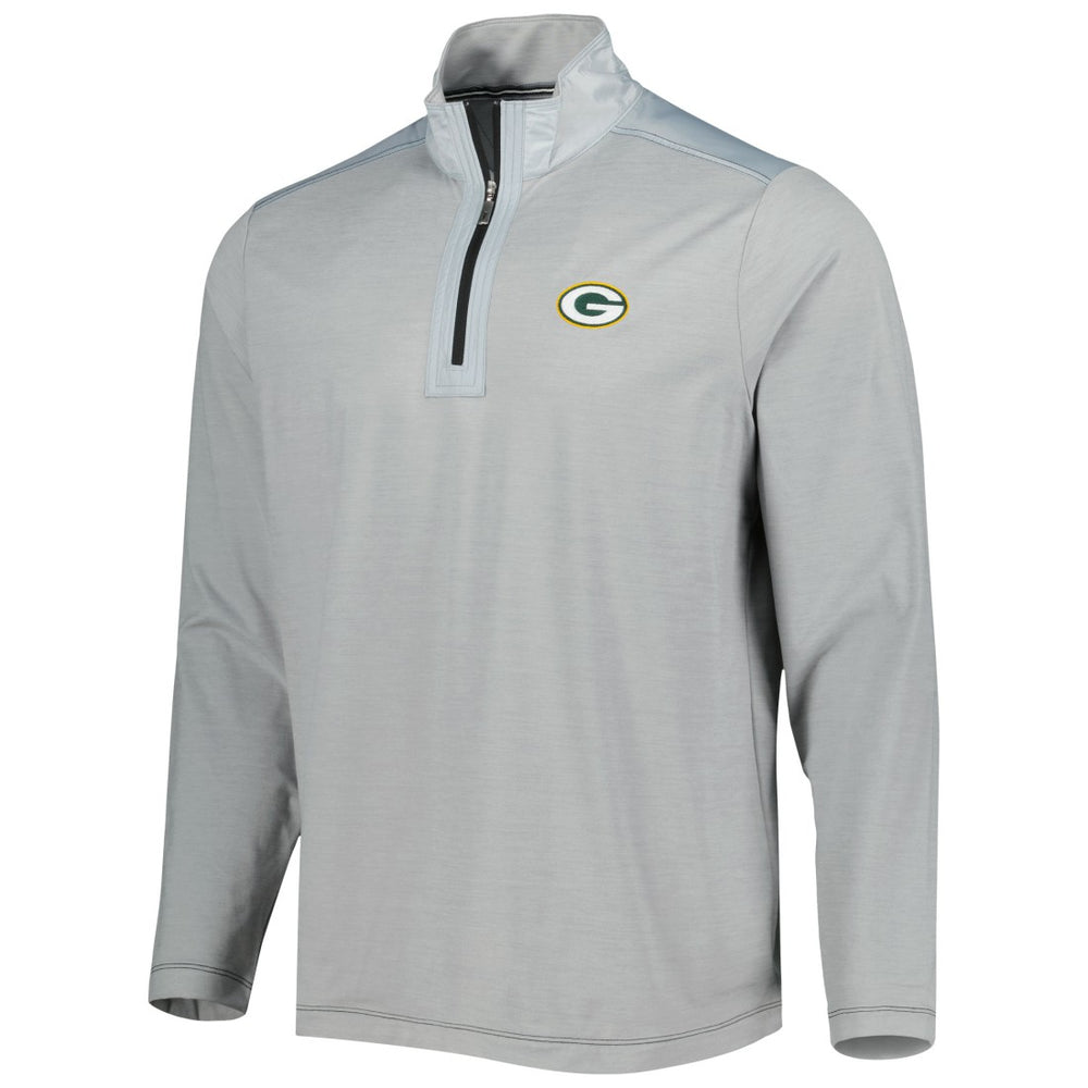 Green Bay Packers On Deck IslandZone Half-Zip Jacket Gray - Tommy Bahama