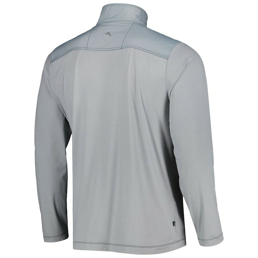 Las Vegas Raiders On Deck IslandZone Half-Zip Jacket Gray - Tommy Bahama