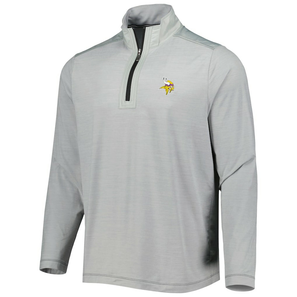 Minnesota Vikings On Deck IslandZone Half-Zip Jacket Gray - Tommy Bahama