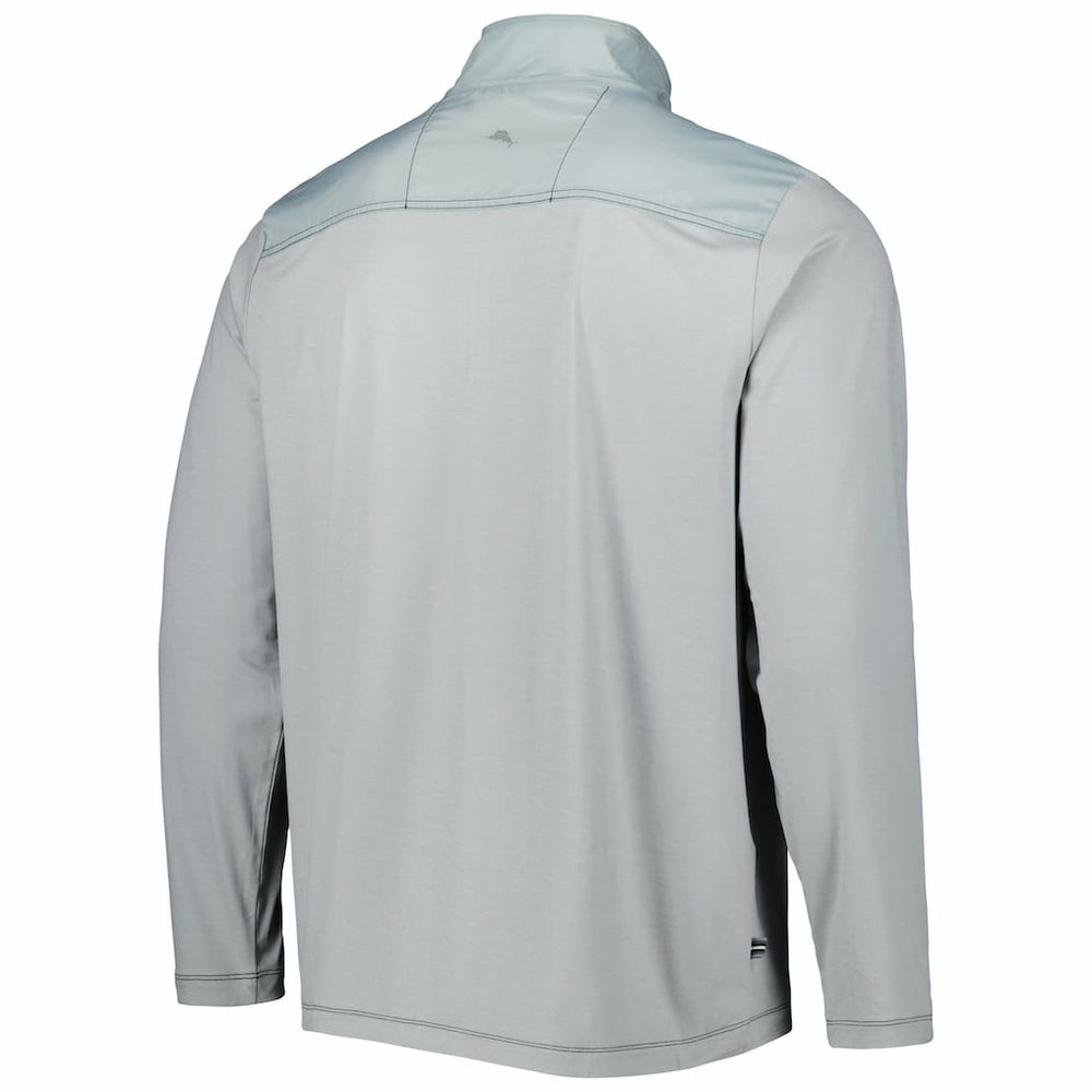 New Orleans Saints On Deck IslandZone Half-Zip Jacket Gray - Tommy Bahama