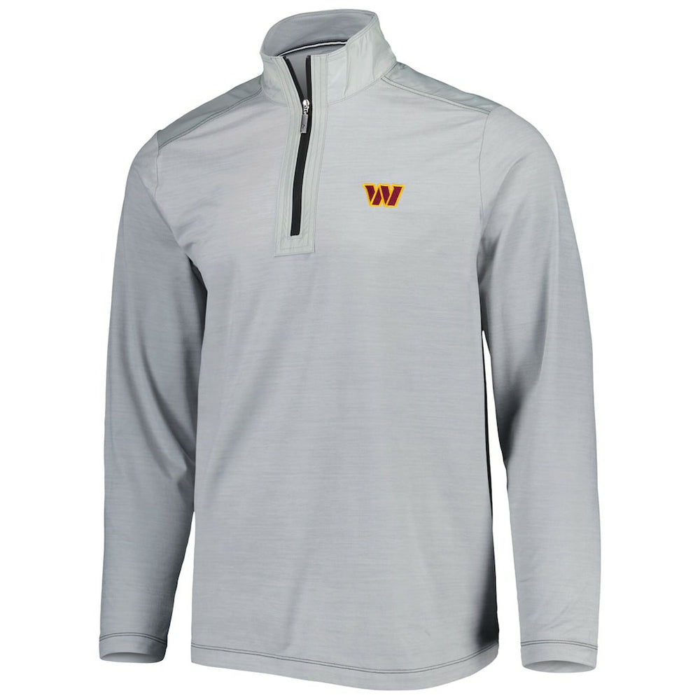Washington Commanders On Deck IslandZone Half-Zip Jacket Gray - Tommy Bahama