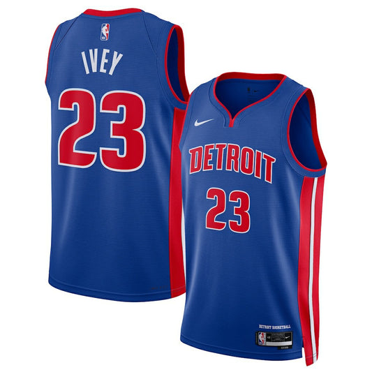 Jaden Ivey Detroit Pistons Unisex 2022 NBA Draft First Round Pick Swingman Jersey sale - Icon Editi- Blue | NBA Jerseys
