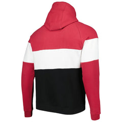 Arizona Cardinals New Era Colorblock Current Pullover Hoodie Black/Cardinal - NFL