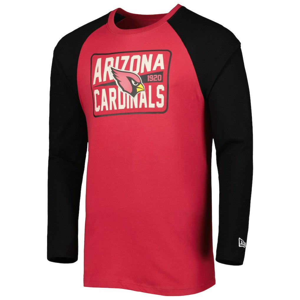 Arizona Cardinals New Era Current Raglan Long Sleeve T-Shirt Cardinal - NFL