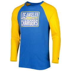 Los Angeles Chargers New Era Current Raglan Long Sleeve T-Shirt Powder Blue - NFL