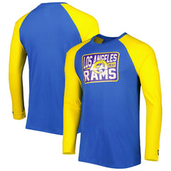 Los Angeles Rams New Era Current Raglan Long Sleeve T-Shirt Royal - NFL