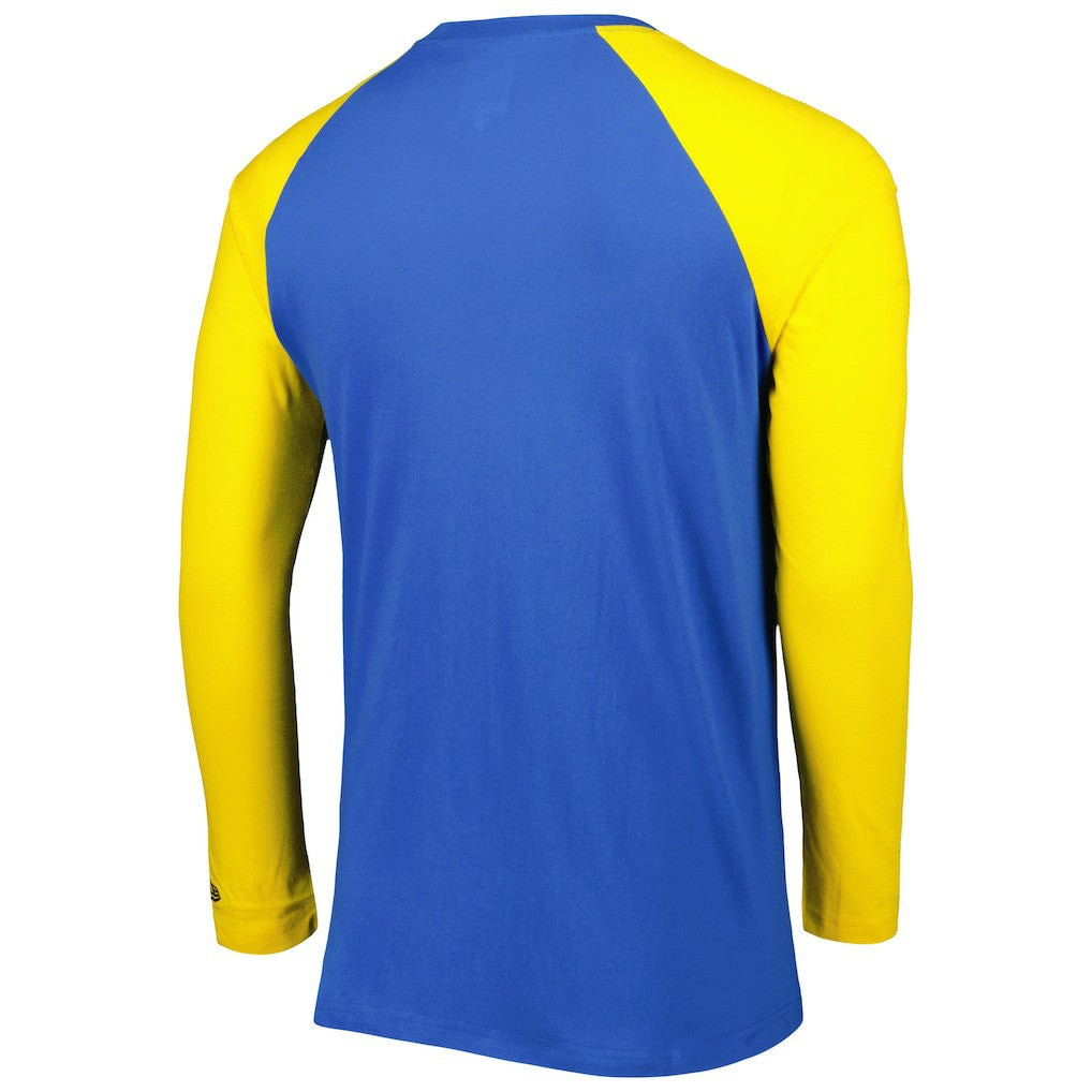Los Angeles Rams New Era Current Raglan Long Sleeve T-Shirt Royal - NFL