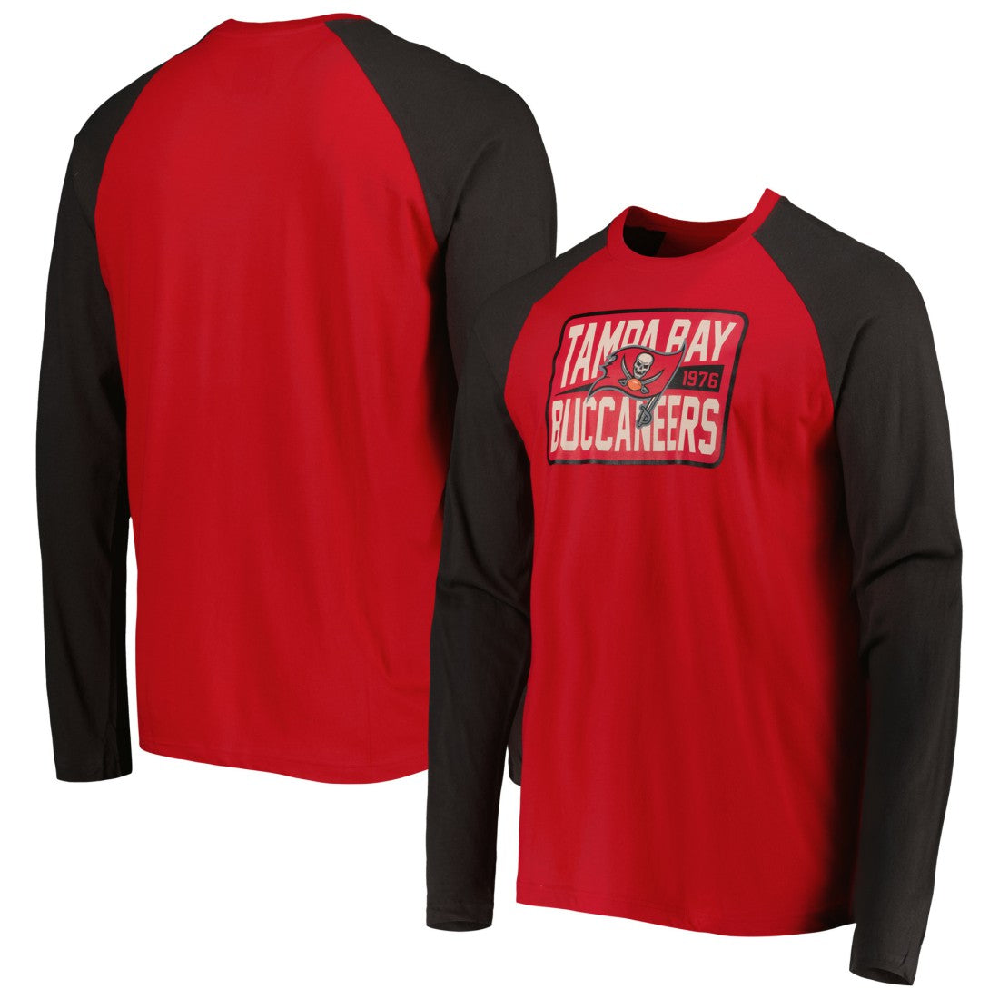 Tampa Bay Buccaneers New Era Current Raglan Long Sleeve T-Shirt Red - NFL