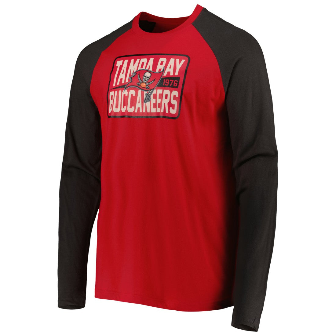 Tampa Bay Buccaneers New Era Current Raglan Long Sleeve T-Shirt Red - NFL