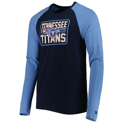 Tennessee Titans New Era Current Raglan Long Sleeve T-Shirt Navy - NFL