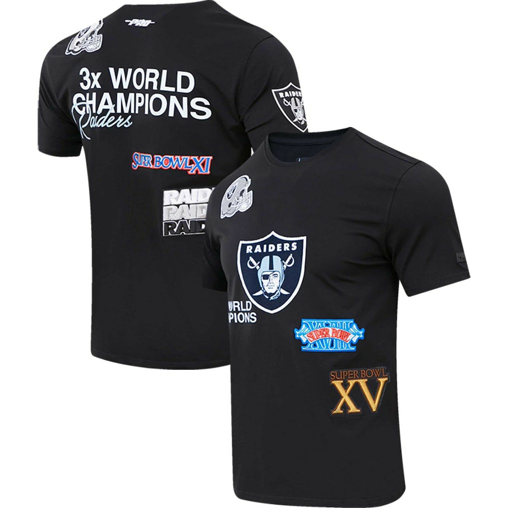 Las Vegas Raiders Pro Standard Championship T-Shirt Black - NFL