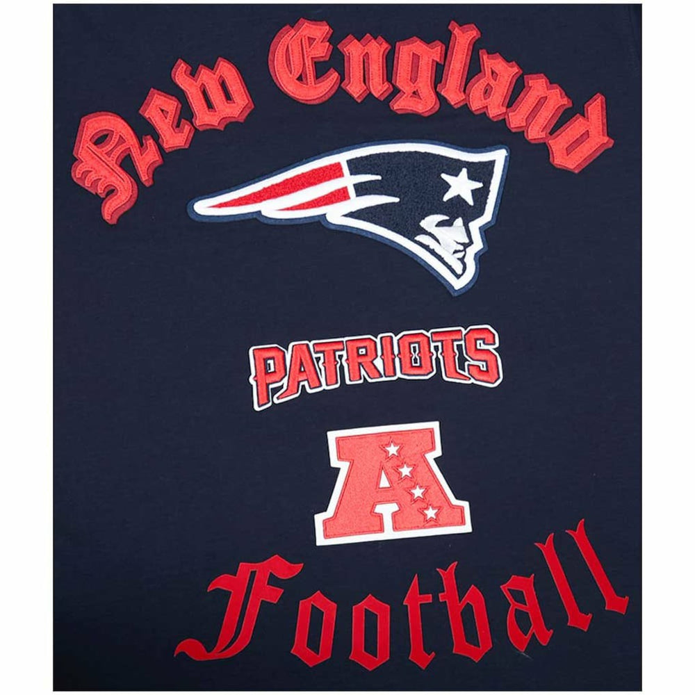 New England Patriots Pro Standard Old English T-Shirt Navy - NFL