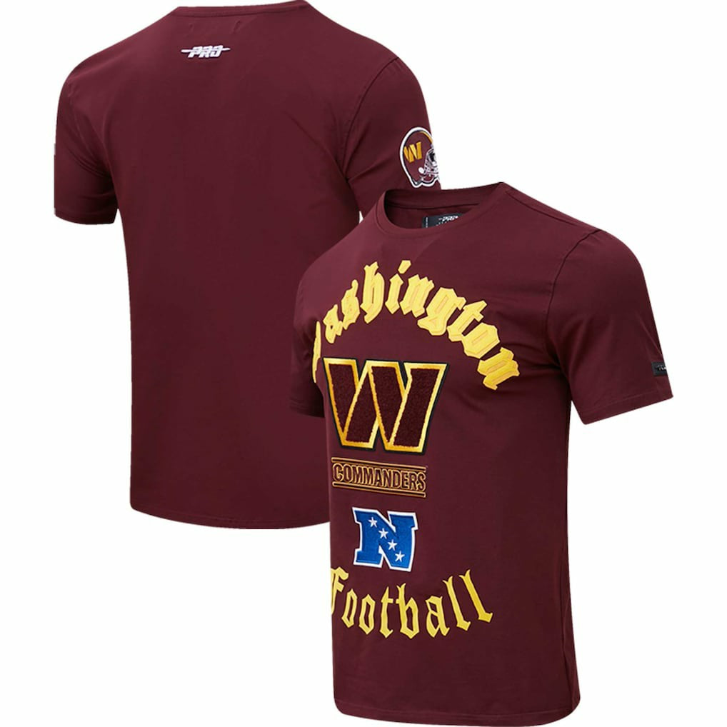 Washington Commanders Pro Standard Old English T-Shirt Burgundy - NFL