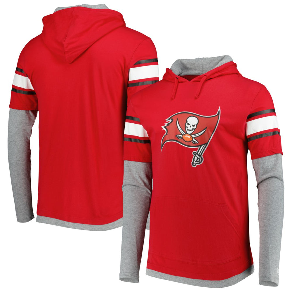 Tampa Bay Buccaneers New Era Long Sleeve Hoodie T-Shirt Red - NFL