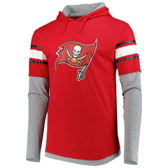 Tampa Bay Buccaneers New Era Long Sleeve Hoodie T-Shirt Red - NFL