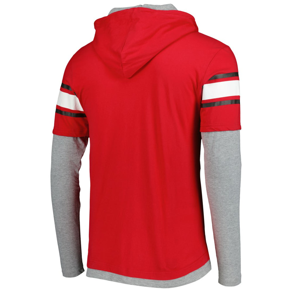 Tampa Bay Buccaneers New Era Long Sleeve Hoodie T-Shirt Red - NFL