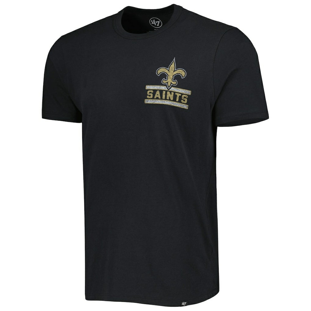 New Orleans Saints '47 Open Field Franklin T-Shirt Black - 47 brand