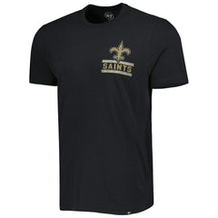 New Orleans Saints '47 Open Field Franklin T-Shirt Black - 47 brand