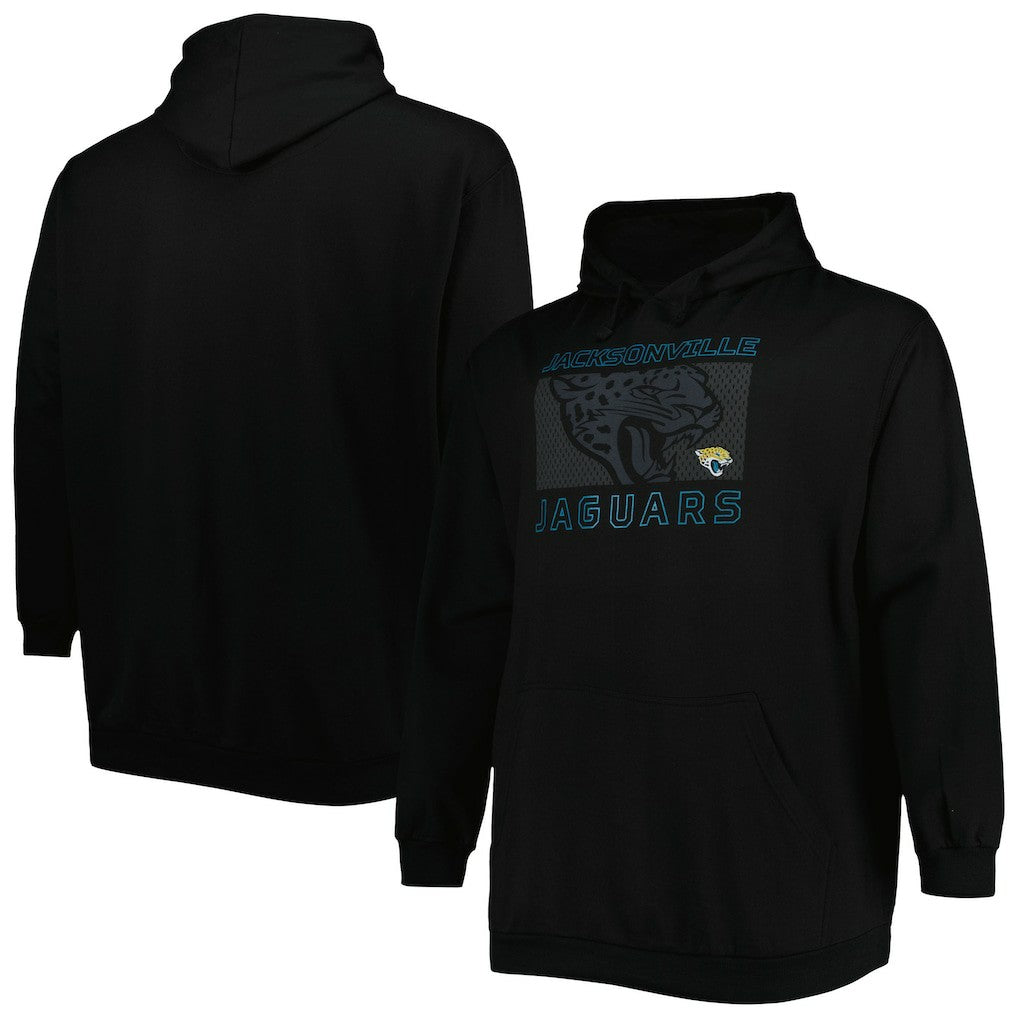 Jacksonville Jaguars Big & Tall Pop of Color Pullover Hoodie Black - Fanatics