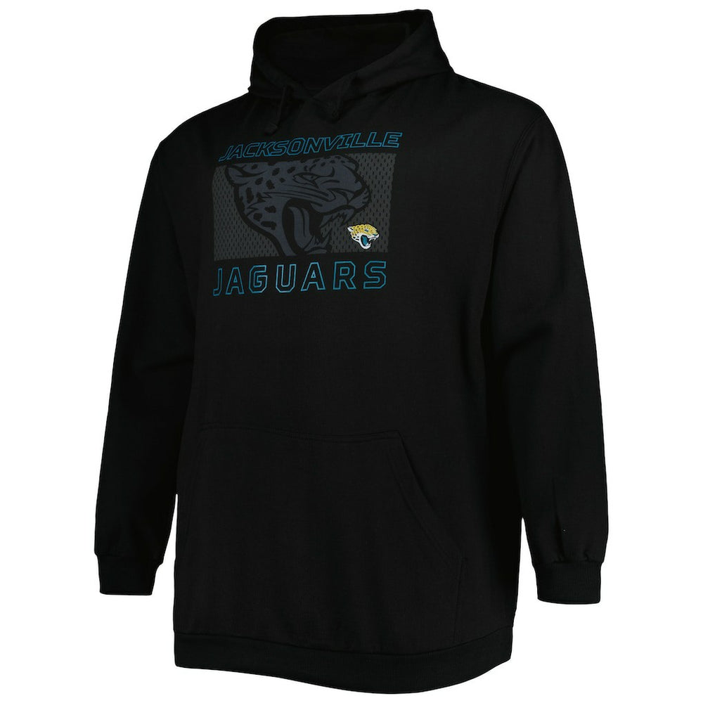 Jacksonville Jaguars Big & Tall Pop of Color Pullover Hoodie Black - Fanatics