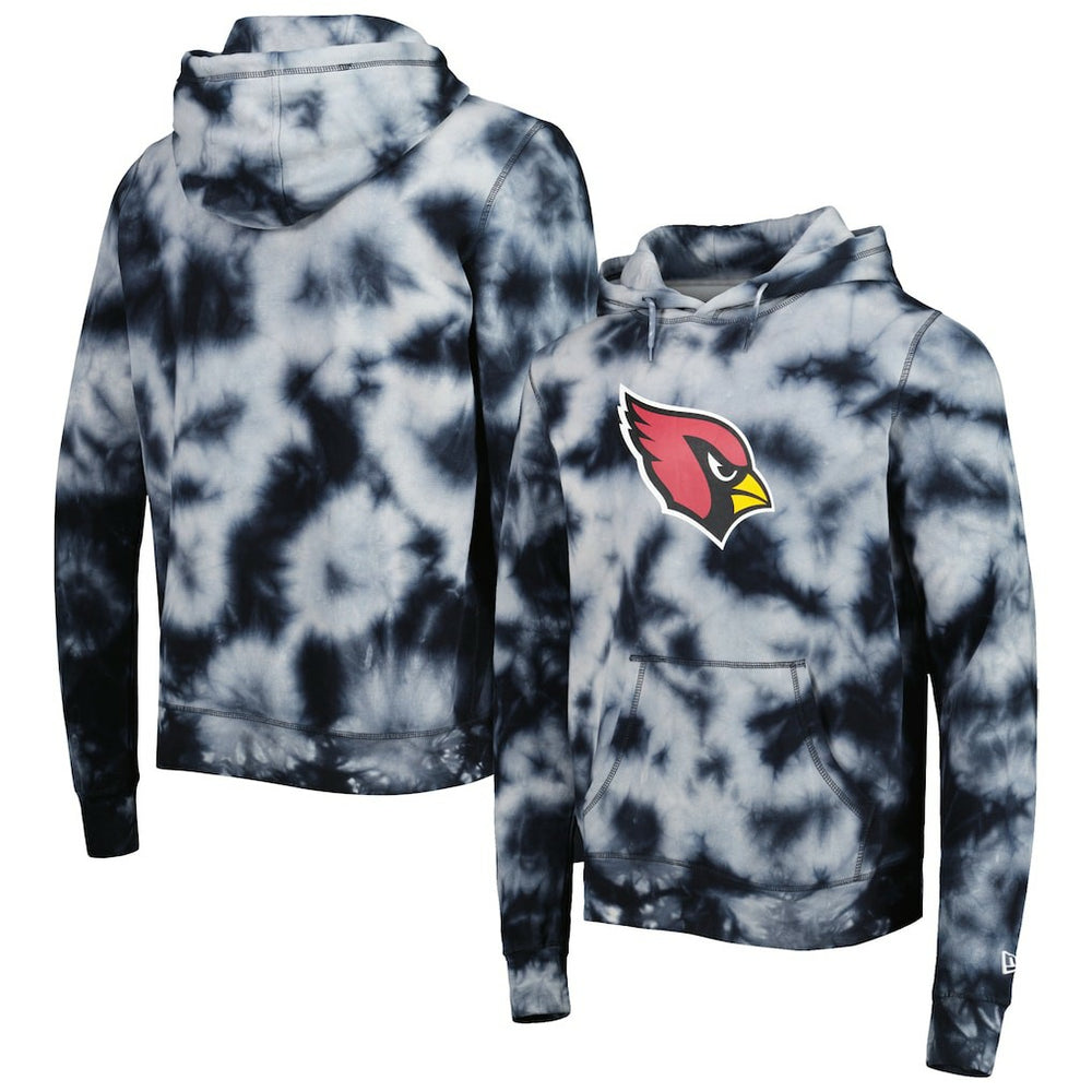 Arizona Cardinals New Era Team Tie-Dye Pullover Hoodie Black - NFL