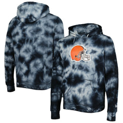 Cleveland Browns New Era Team Tie-Dye Pullover Hoodie Black - NFL