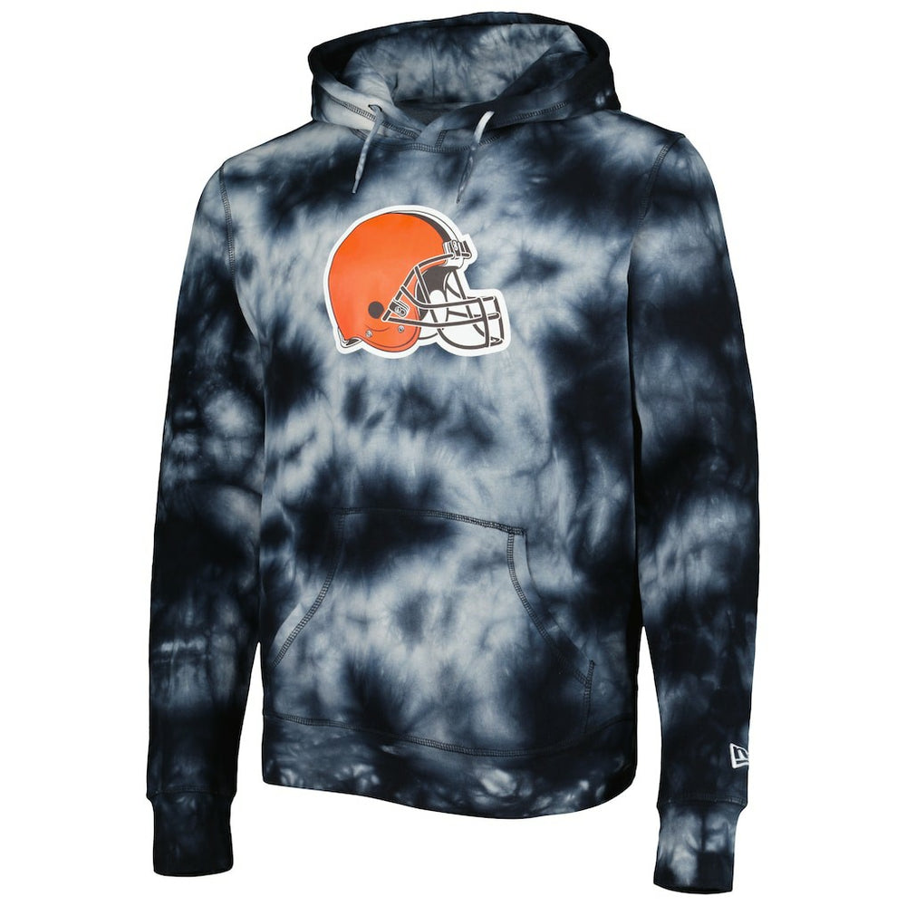 Cleveland Browns New Era Team Tie-Dye Pullover Hoodie Black - NFL