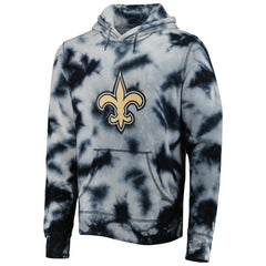 New Orleans Saints New Era Team Tie-Dye Pullover Hoodie Black - NFL