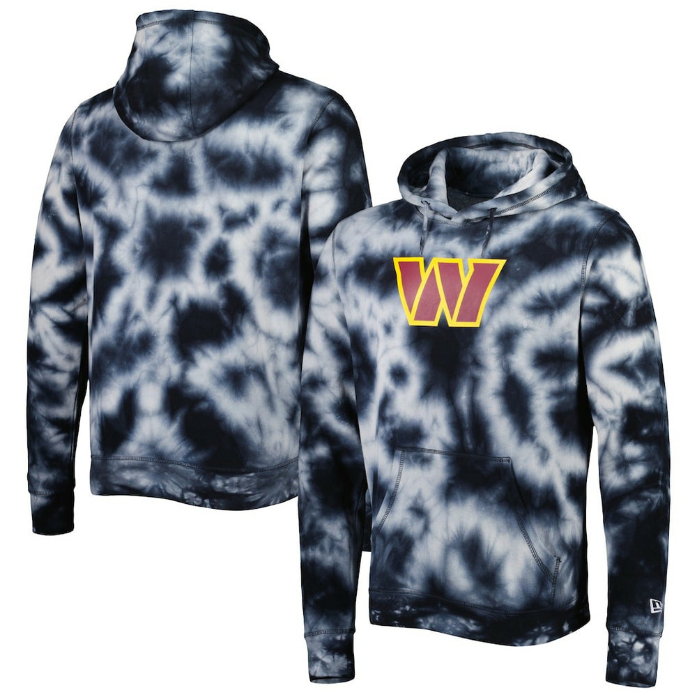 Washington Commanders New Era Team Tie-Dye Pullover Hoodie Black - NFL