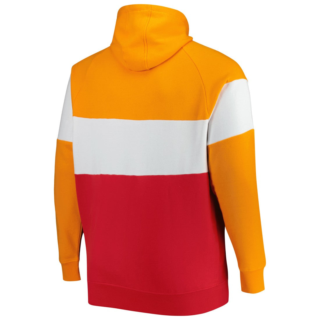 Tampa Bay Buccaneers New Era Big & Tall Throwback Colorblock Fleece Raglan Pullover Hoodie Orange/Red - NFL
